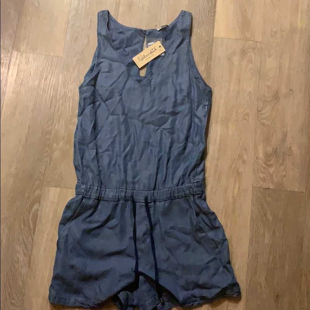 Denim romper